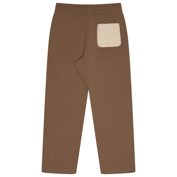 BROWN N CREAM SCRIPT STUD BOTTOMS