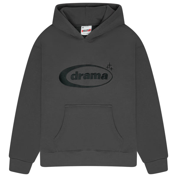 ASH GREY N BLACK OVAL HOOD