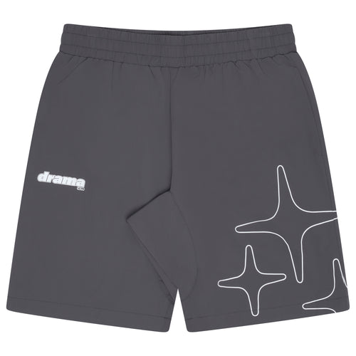 DARK GREY LIGHTWEIGHT NYLON SHORTS