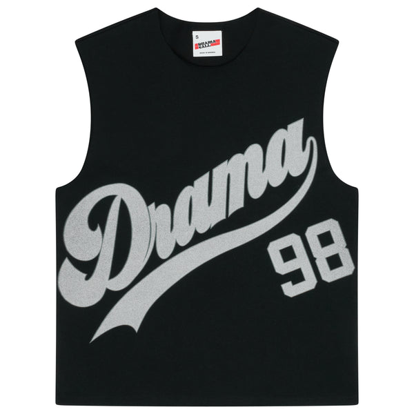 BLACK SCRIPT 98' CUT OFF VEST