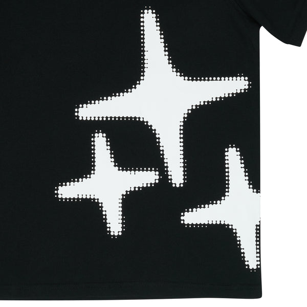 BLACK HALFTONE 3STA POLO