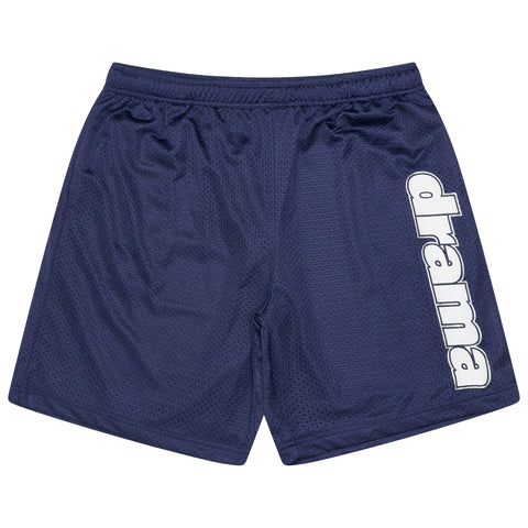 NAVY STAPLE MESH BASKETBALL SHORTS