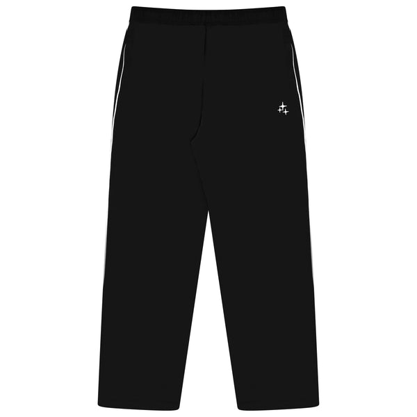 BLACK STA BAGGY NYLON PANTS