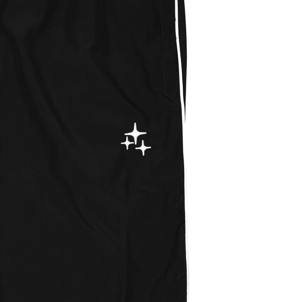 BLACK STA BAGGY NYLON PANTS