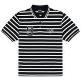 NO.9 STRIPE HEAVY POLO (BLACK) - New