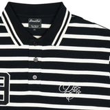 NO.9 STRIPE HEAVY POLO (BLACK) - New