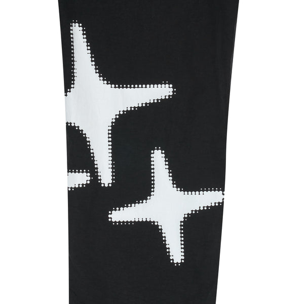 BLACK HALFTONE STA TRACK PANTS