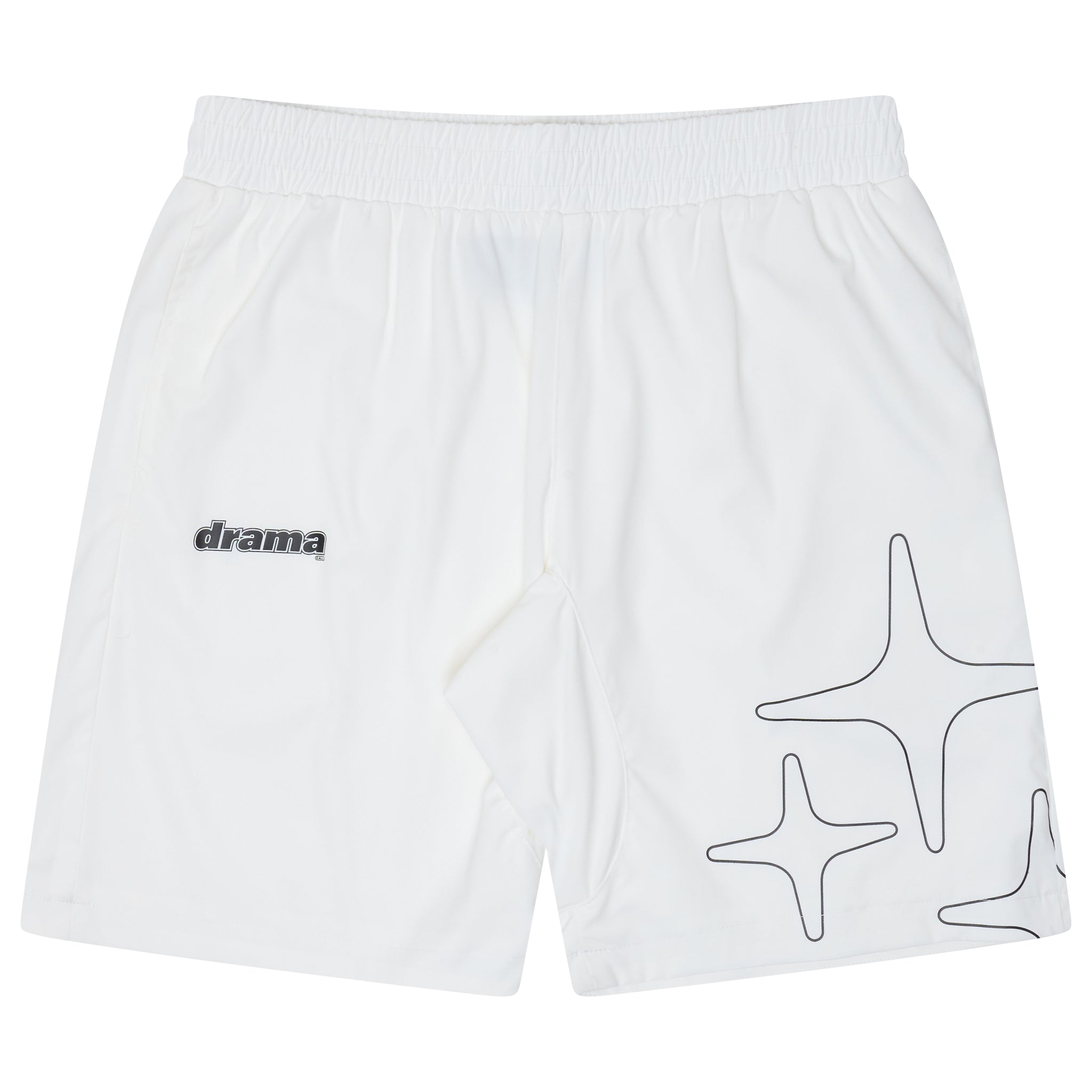 LIGHTWEIGHT NYLON SHORTS (IVORY)