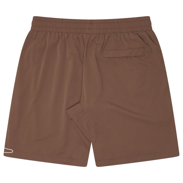 LIGHTWEIGHT NYLON SHORTS (ESPRESSO BROWN)