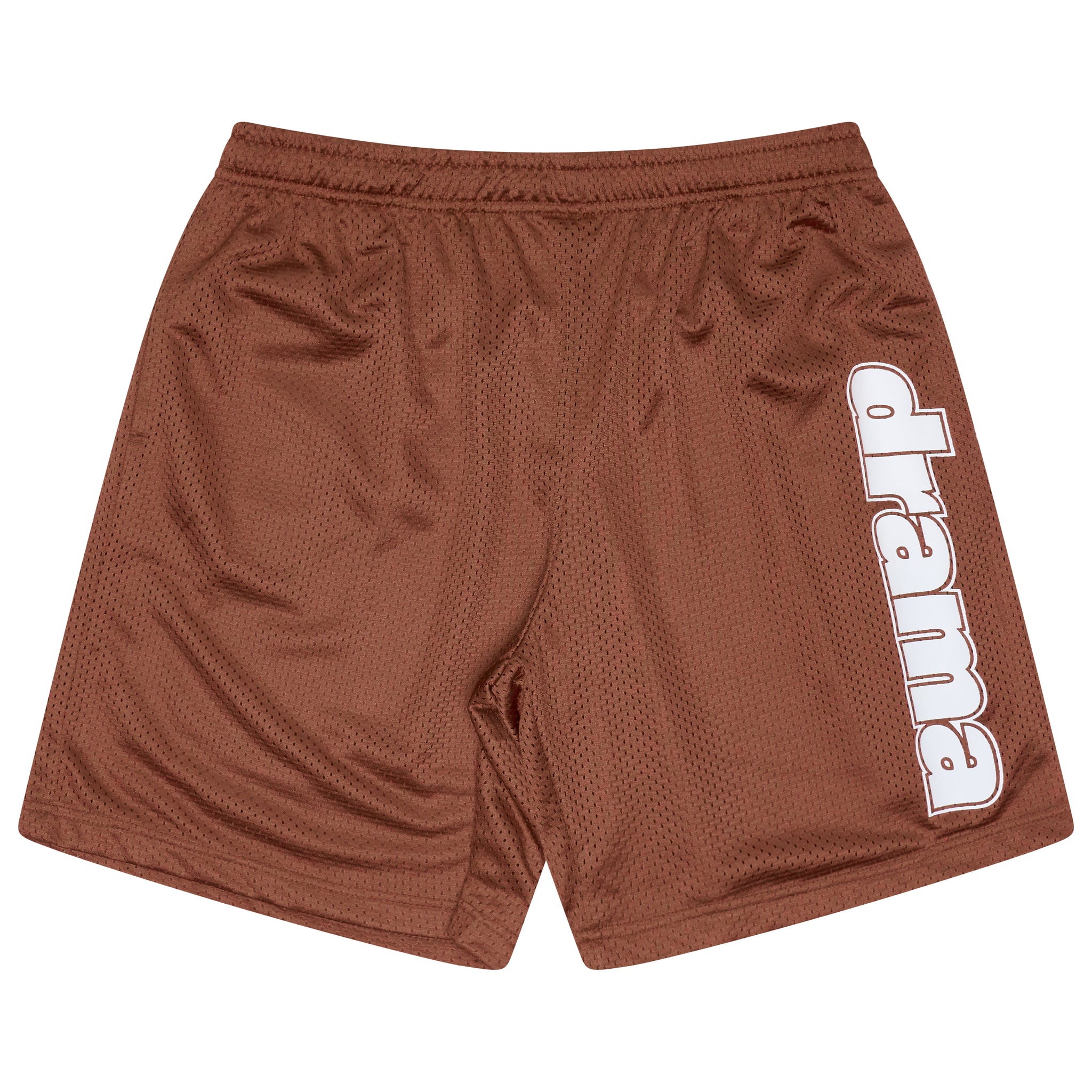RUST ORANGE STAPLE MESH BASKETBALL SHORTS