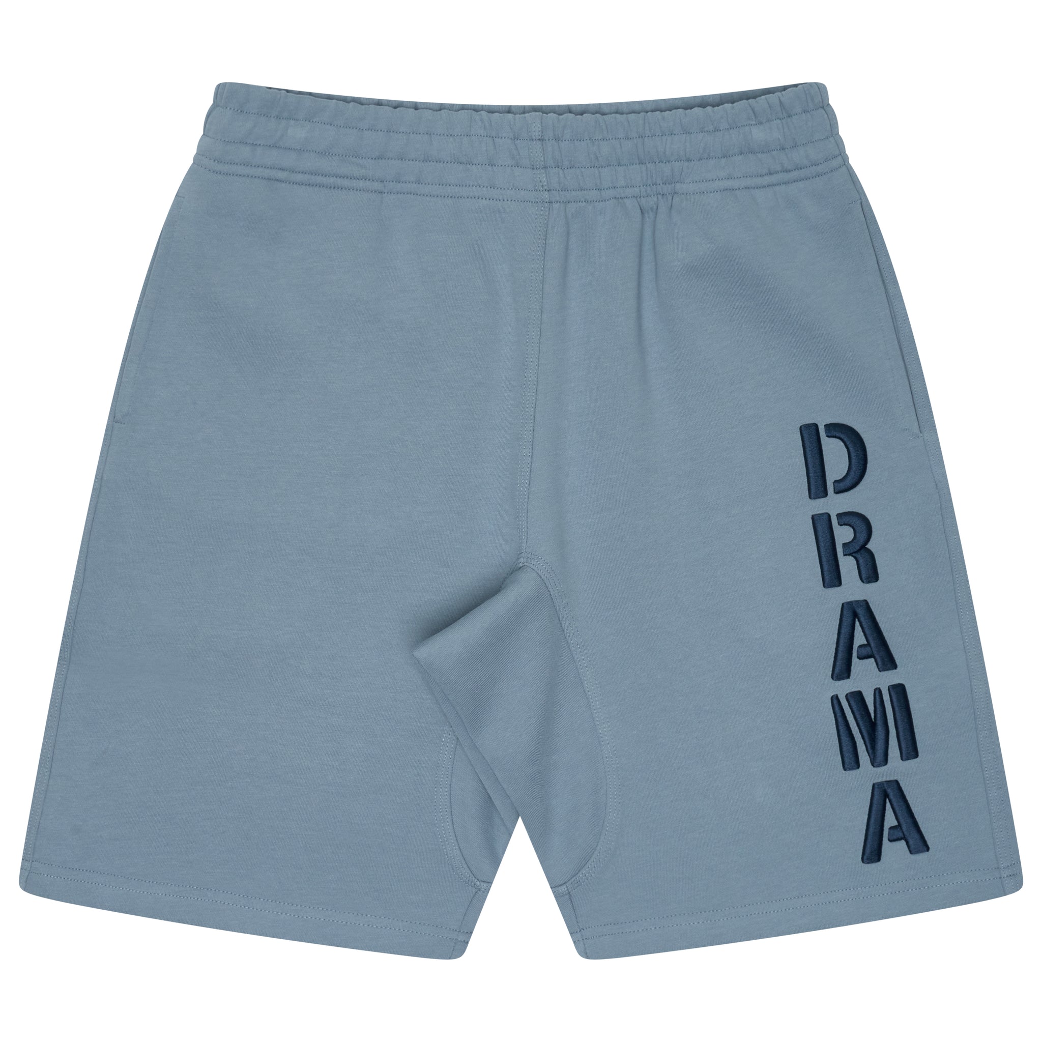 BLU STENCIL COTTON SHORTS