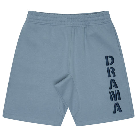 BLU STENCIL COTTON SHORTS