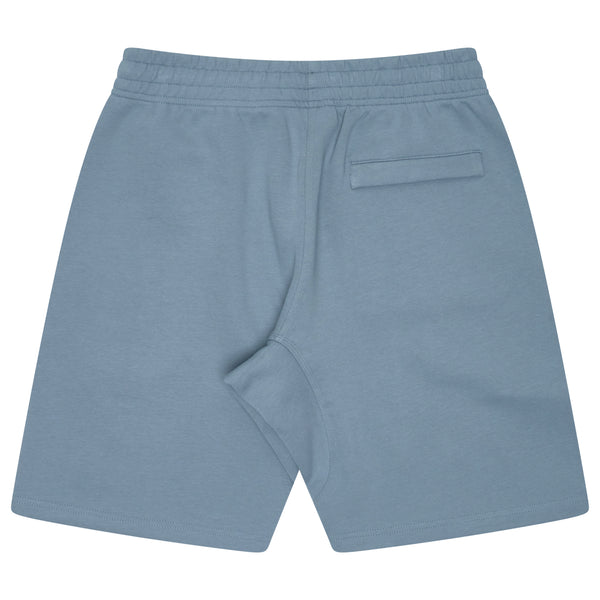 BLU STENCIL COTTON SHORTS