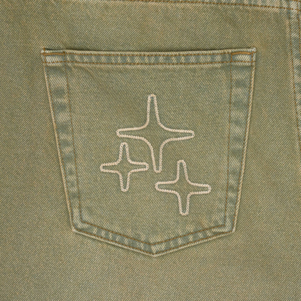 JUMBO JORTS (GREEN WASH)