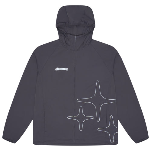 DARK GREY LIGHTWEIGHT NYLON JACKET