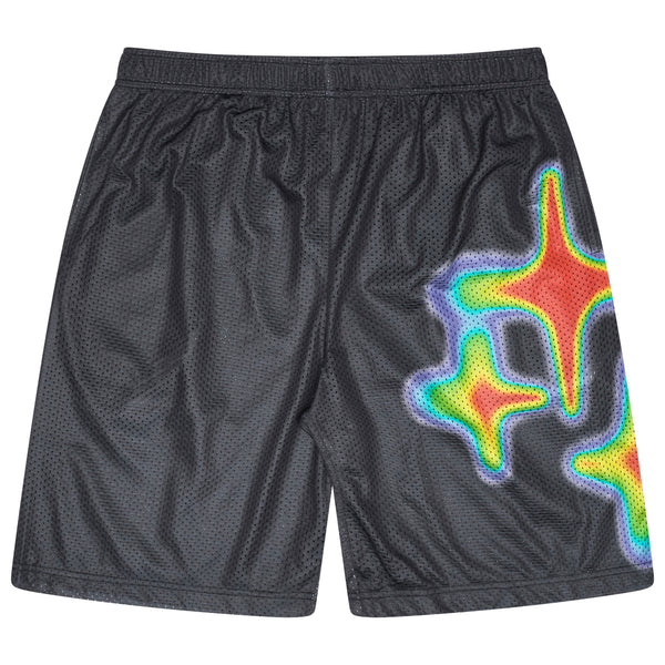 BLACK HEATMAP MESH SHORTS