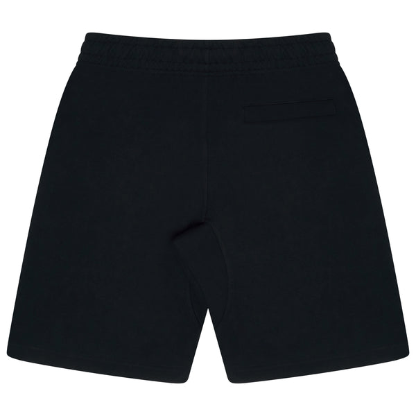 BLACK SCRIBBLE STITCH SHORTS