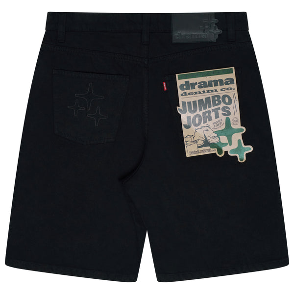 3STA STITCH JUMBO JORTS (BLACK)