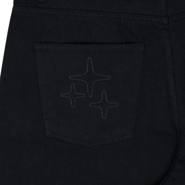 3STA STITCH JUMBO JORTS (BLACK)