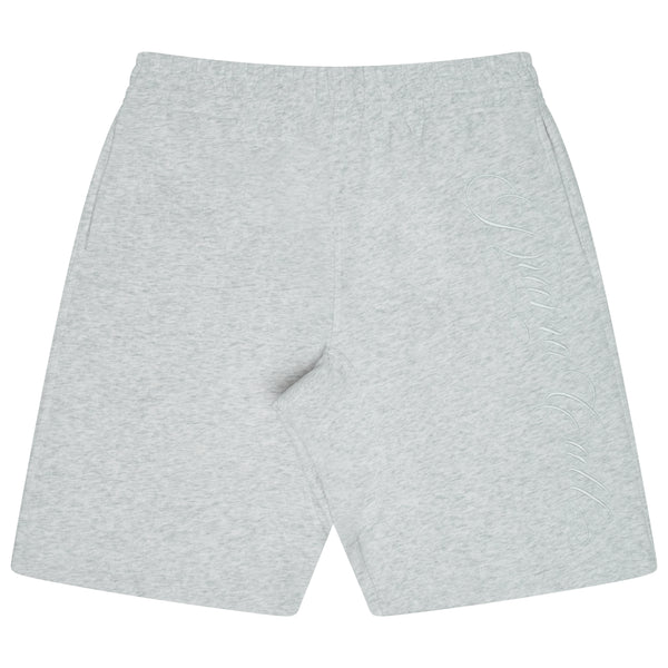 LITE GREY SCRIBBLE STITCH SHORTS