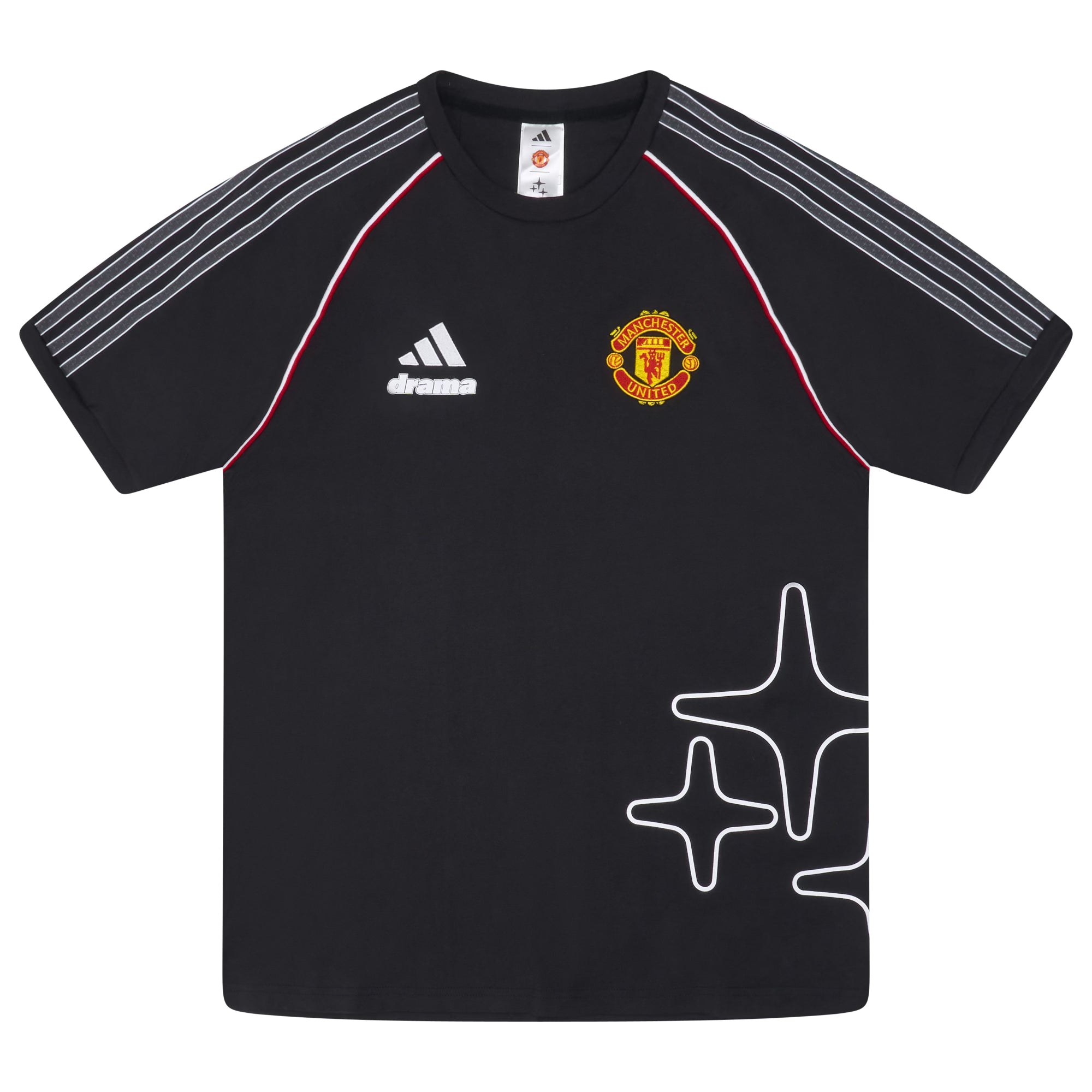 DRAMA X ADIDAS X UNITED BLACK TEE