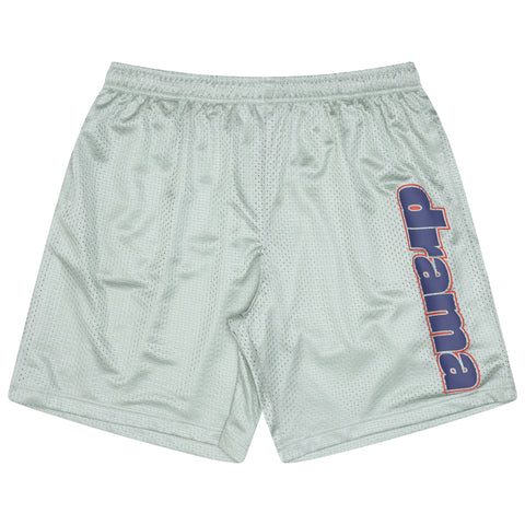 GREY N BLU STAPLE MESH BASKETBALL SHORTS