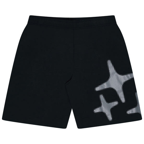 BLACK HALFTONE 3STA SWIM SHORTS