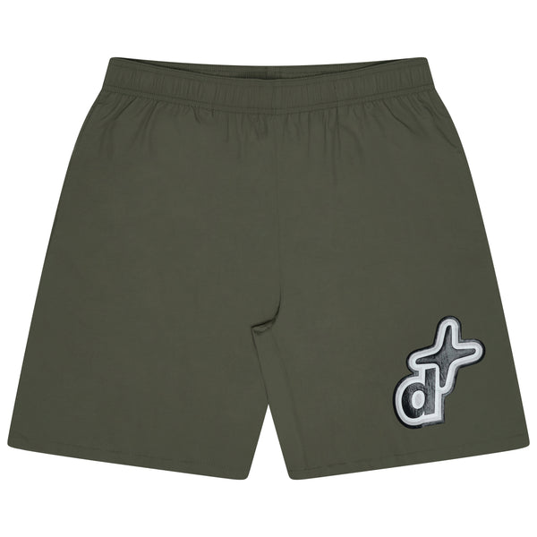 OLIVE GREEN D-1STA SWIM SHORTS