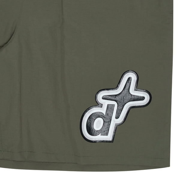 OLIVE GREEN D-1STA SWIM SHORTS