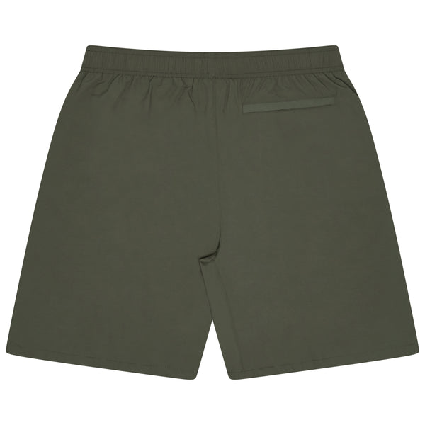 OLIVE GREEN D-1STA SWIM SHORTS