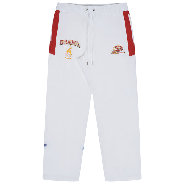 WHITE OLYMPIC TRACK PANTS