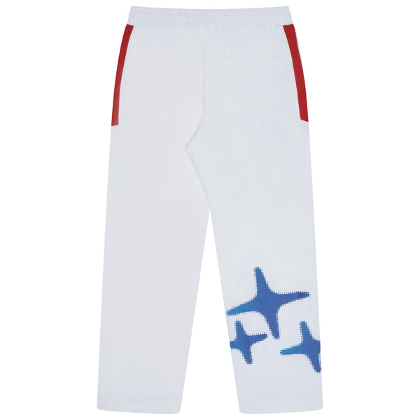 WHITE OLYMPIC TRACK PANTS