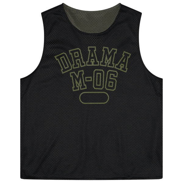 ARMY GREEN N BLACK REVERSIBLE MESH SPORT VEST