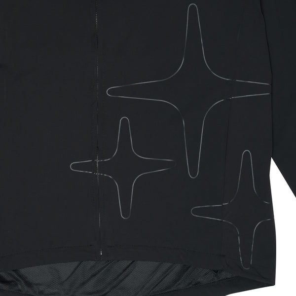 BLACK LIGHTWEIGHT NYLON JACKET