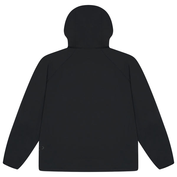 BLACK LIGHTWEIGHT NYLON JACKET