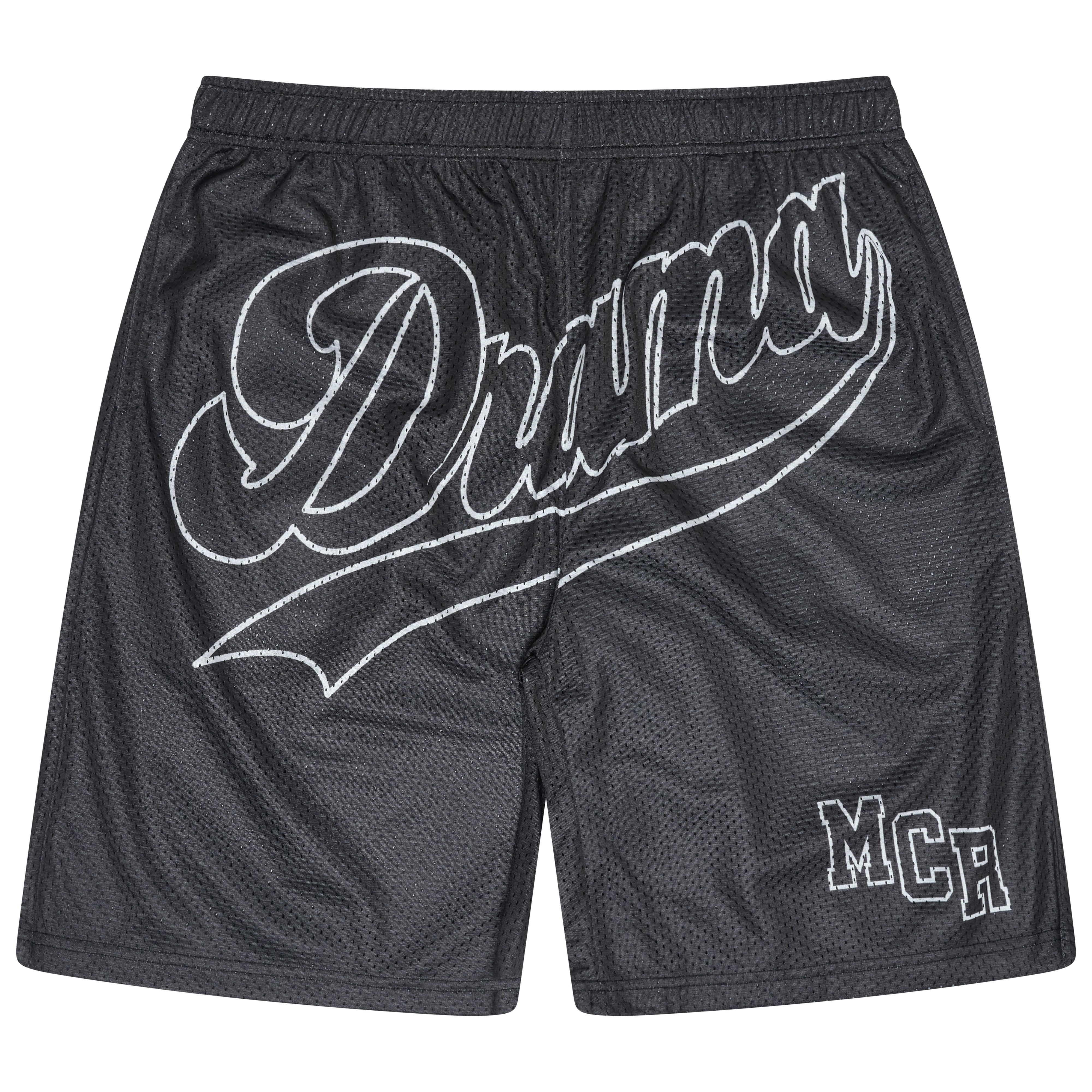 BLACK SCRIPT 98 MESH SHORTS - Drama Call