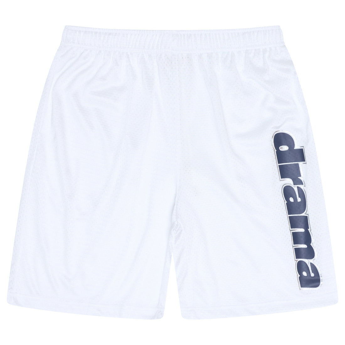 WHITE STAPLE MESH SHORTS