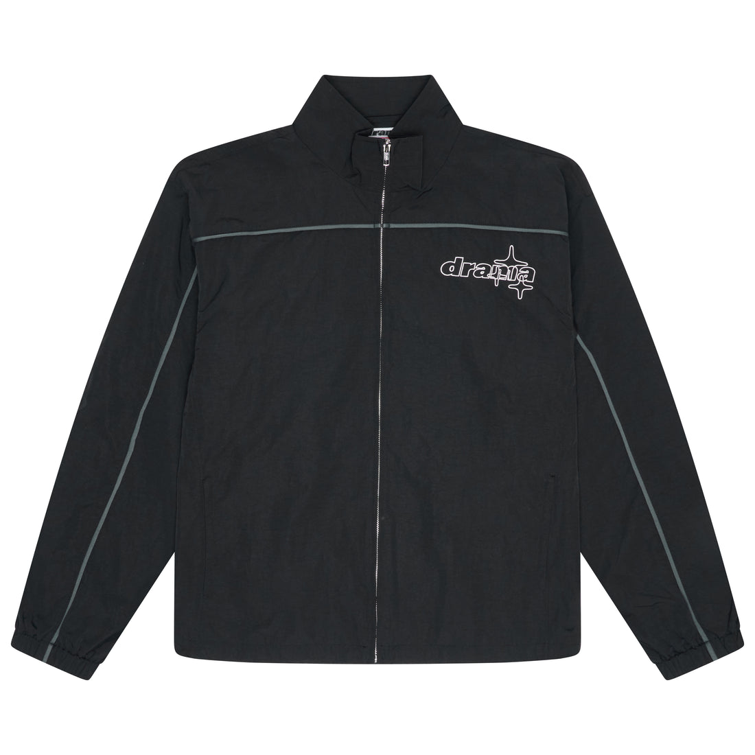 BLACK N GREY LINE-STA TRACK TOP