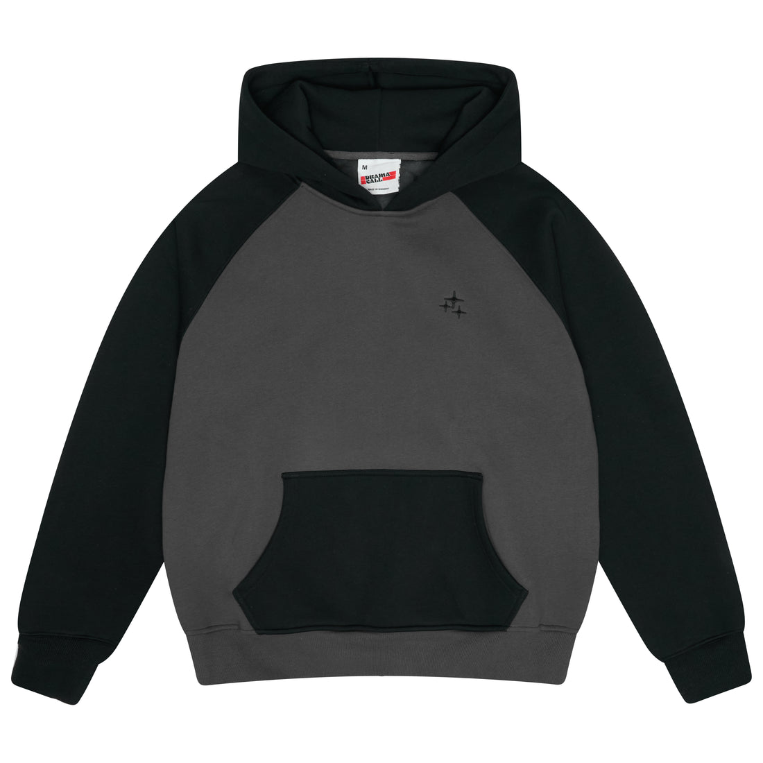 BLACK RAGLAN STA HOOD