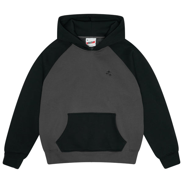 BLACK RAGLAN STA HOOD