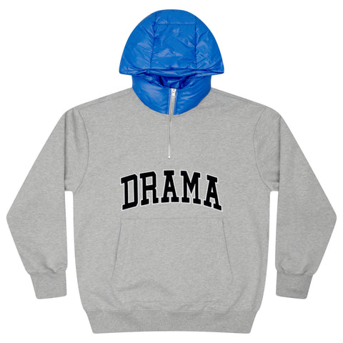 BLU PUFFAH HOOD 1/4 ZIP