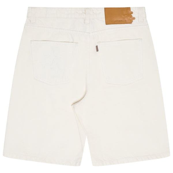 3STA STITCH JUMBO JORTS (CREAM)