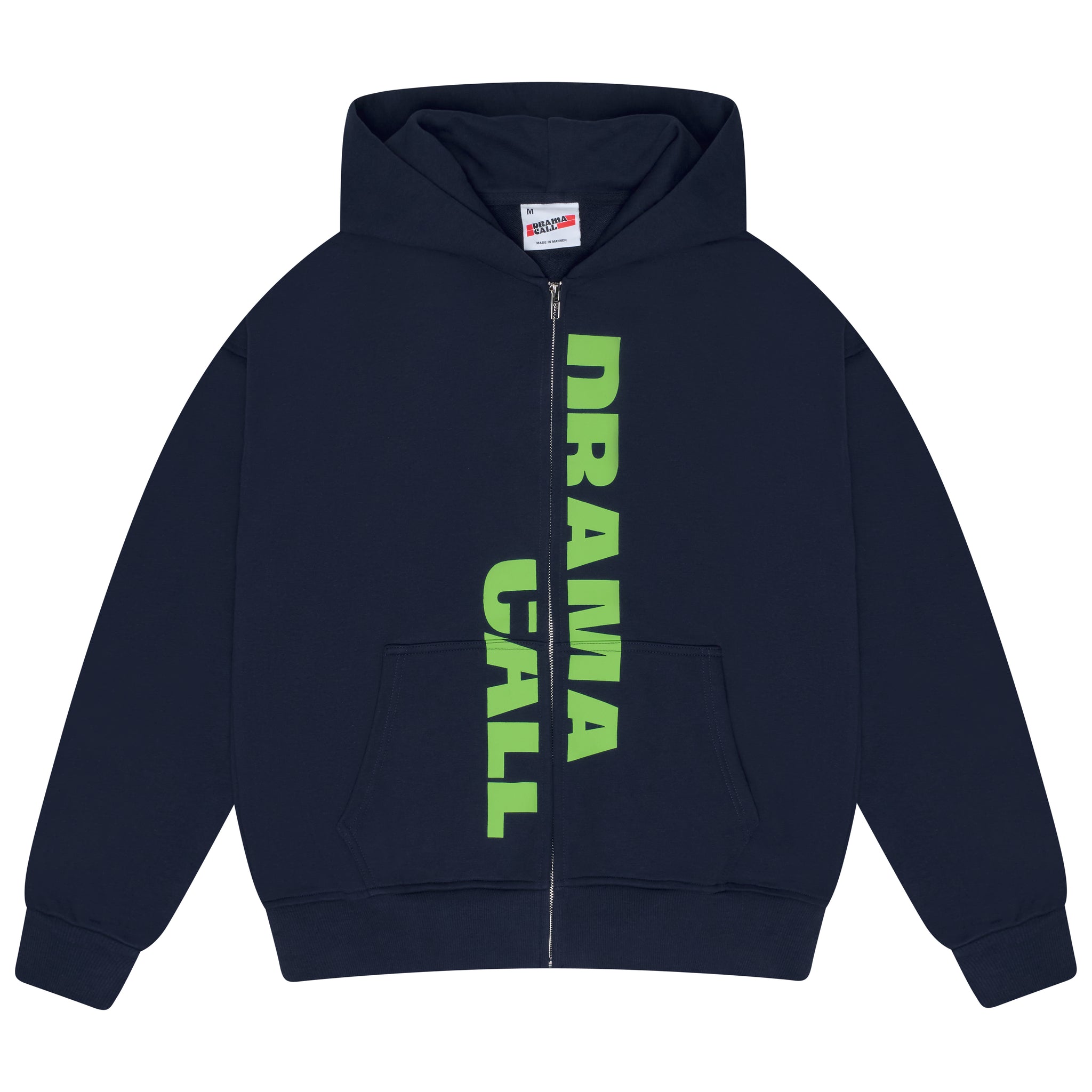ZIP LINE HOOD (NAVY N GREEN)