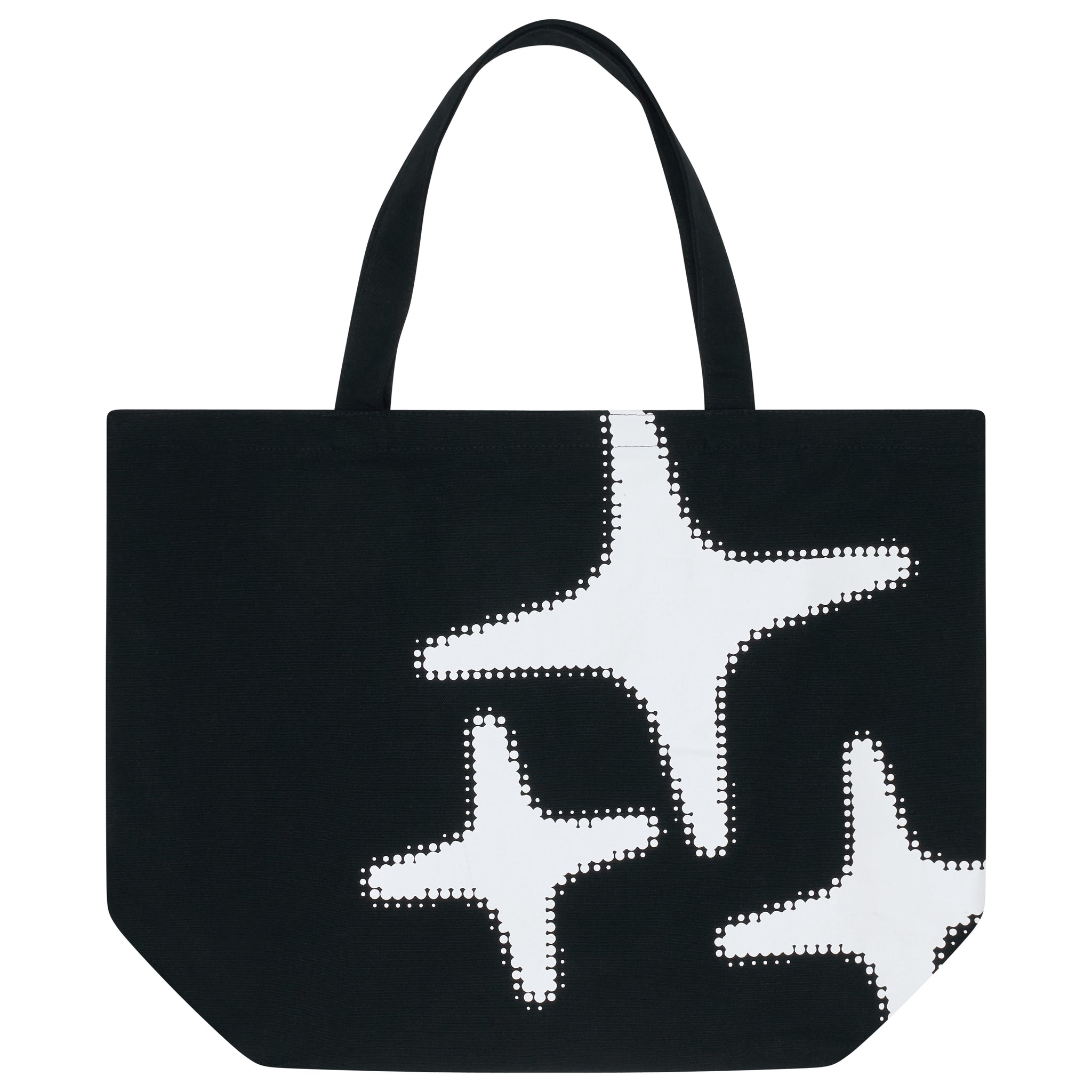 BLACK HALFTONE STA TOTE BAG