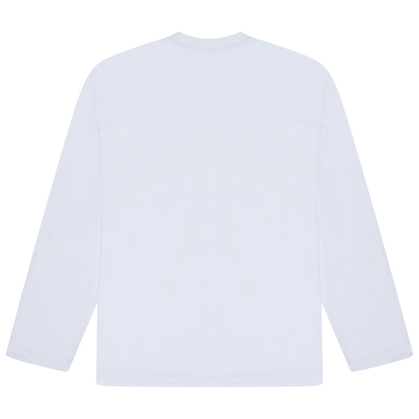 WHITE ON WHITE ATHLETIC LONGSLEEVE JERSEY