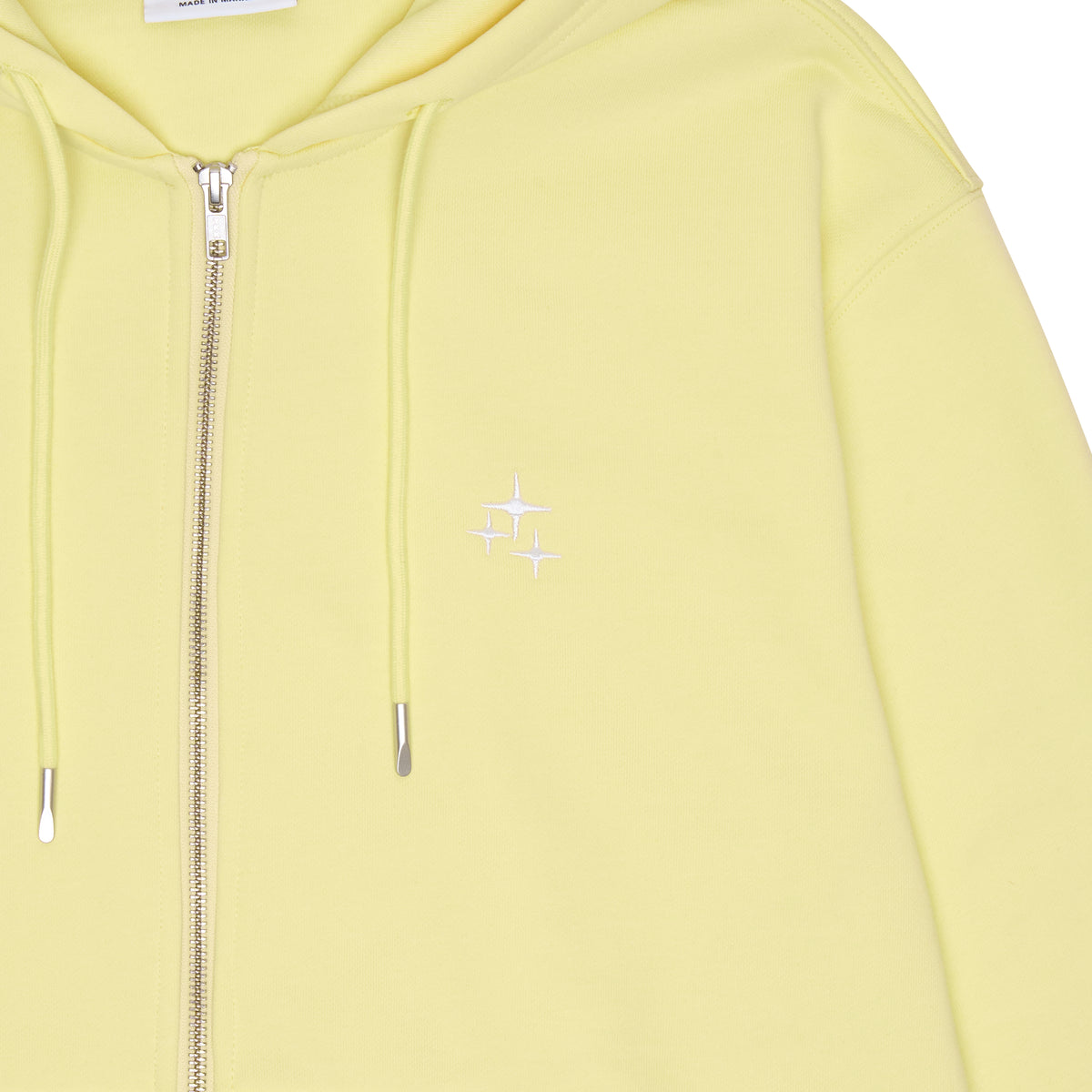 PALE YELLOW STA ZIP UP - New