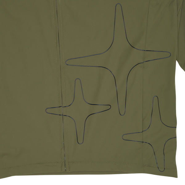 MILITARY GREEN LIGHTWEIGHT NYLON JACKET