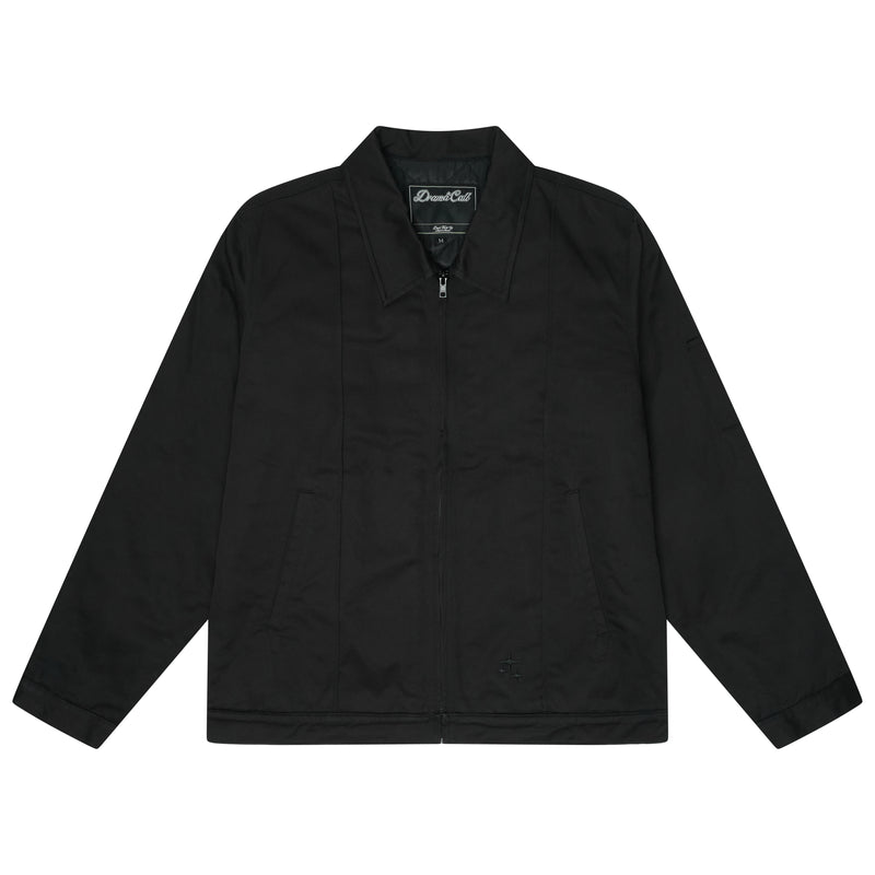 BLACK STA PLEATED JACKET