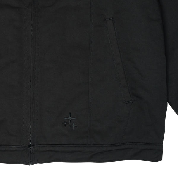 BLACK STA PLEATED JACKET