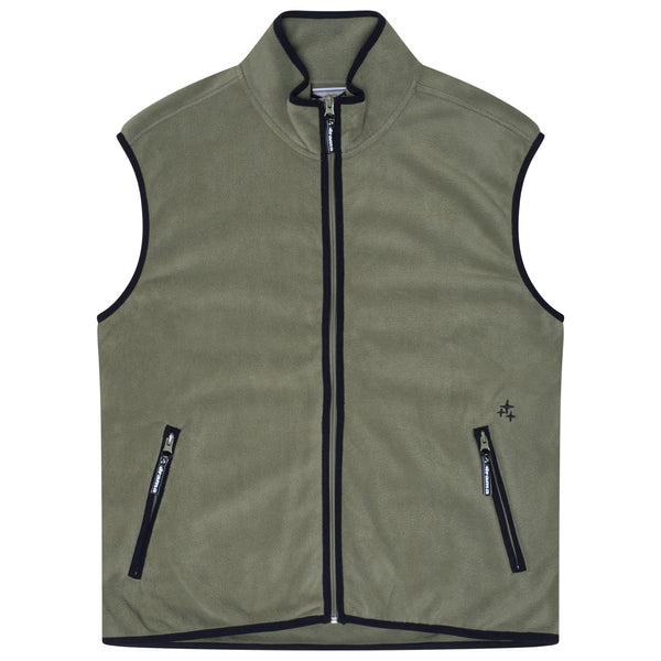 ARMY GREEN POLAR FLEECE VEST